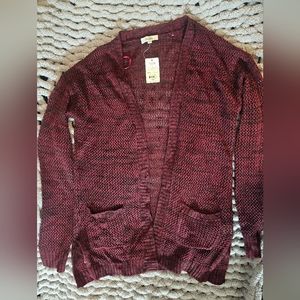 Mudd burgundy cardigan